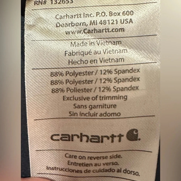 Carhartt Men's Raglan Sleeve 2-Tone Scrub Top (NWT) - Picture 6 of 6